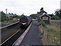 Train at Cromore station