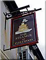 The Steamer (2) - sign, 1-2 Queens Terrace, Fleetwood