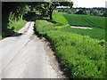 Footpath and road from Mount Farm towards Carter