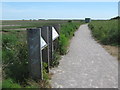 TR3463 : Information Boards in Pegwell Bay Nature Reserve by David Anstiss
