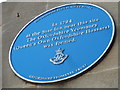 Blue plaque in Cornmarket Street