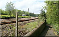 Footpath from Trehafod railway station to Bridge Street