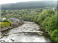 River Rhondda downstream from Lower Eirw Bridge