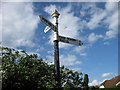 Cast iron SCC road sign