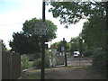 Warning sign for a level crossing