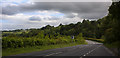 The A470 Llandudno to Betws-y-coed road as it passes Bodnant Garden