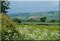 Fields and westward countryside views