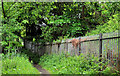 J2767 : Railway fence, Derriaghy by Albert Bridge