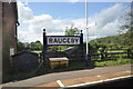 Rauceby Station Sign