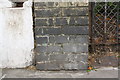 Benchmark on wall pier of Kensington Park Road