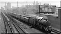 Manchester - Swansea express approaching Port Talbot station