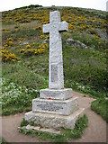 SX2150 : War Memorial above Downend Point by Philip Halling