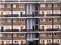 Bermondsey: flats, Gedling Place, from the train