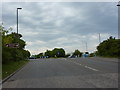 Pattinson Road as it approaches the roundabout with Alston Road