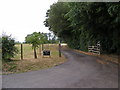 Footpath to Church Lane & entrance to Brightwell House