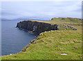 NG2739 : Cliffs on the west coast of Harlosh Island by John Allan