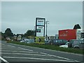 Garage beside A30 at Higher Carblake