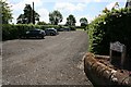 SJ4159 : Aldford Village car park by Jeff Buck
