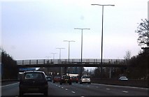 TQ1956 : M25: Pebble Lane overbridge by N Chadwick