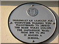 TR0161 : Faversham Society Plaque on Stonebridge Lodge by David Anstiss