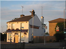 TQ9063 : The Globe and Engine, closed public house, Sittingbourne  by David Anstiss