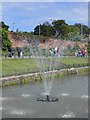 Fountain in canal gardens, Roundhay Park, ,Leeds