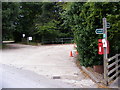 Footpath to Bedfield Road & The Street Bakery Postbox