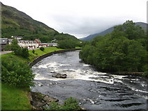 NN1861 : The River Leven at Kinlochleven. by James Denham