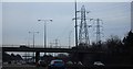 A245 overbridge and pylons