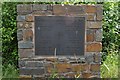 A plaque at the top of Manteo Way, the Bideford East the Water Industrial Link Road