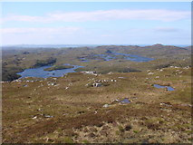 NC1128 : View southwest from Cnoc an Dubharlainn by Sally