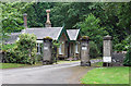 Lodge and gates near Broseley