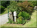 Milepost by the A619