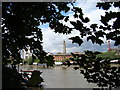 Kew Bridge Steam Museum tower, viewed from the Thames riverside path