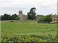 Fields by Milcombe Church