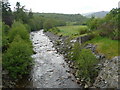 River Calder looking upstream from Calder Bridge