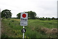 TG2422 : Bure Valley Railway warning sign by Glen Denny