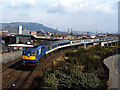 Train approaching Central Station