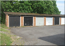 SU6352 : Garages behind Soper Grove by Mr Ignavy