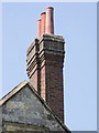 Chimney stack, Southover Grange, Lewes