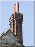 TQ4109 : Chimney stack, Southover Grange, Lewes by nick macneill