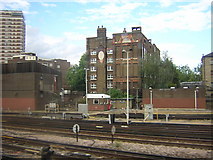 TQ2878 : School, seen from train outside Victoria station by Christopher Hilton