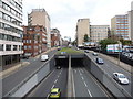 Great Charles Street Queensway from the footbridge