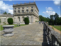 SU9085 : Looking along the terrace at Cliveden by Marathon