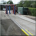 SP1568 : Bus wash, Johnsons depot, Liveridge Hill by Robin Stott