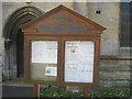 Church noticeboard Great Hale