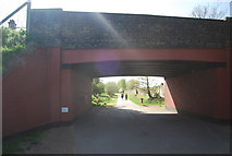 TQ3466 : Blackhorse Lane Bridge, Addiscombe Railway Park by N Chadwick