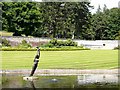 Pond and fountain at Novar House