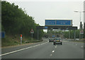 A1(M), southbound - approaching junction 3