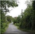 Ballyardle Road at the junction with Ballymagart Lane